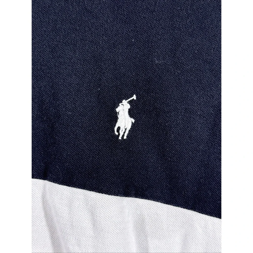 Polo Ralph Lauren Shirt‎ Mens Size XXL Black Rugby Preppy Academia Numbered